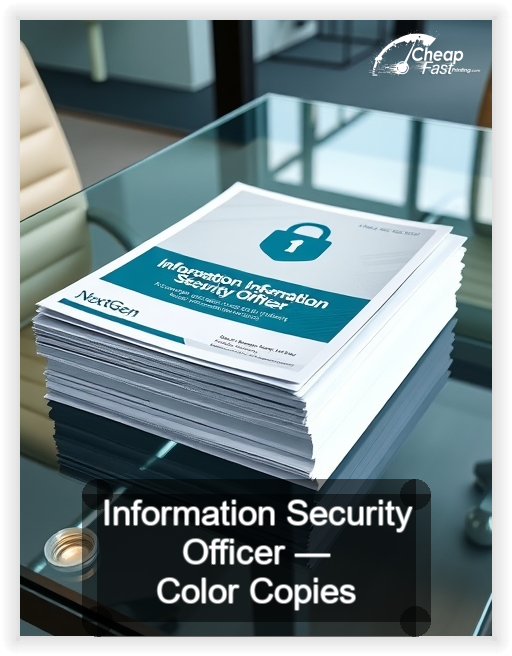 Information Security Officer business card design sample