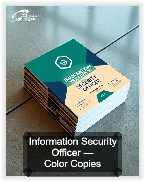 Information Security Officer business card design sample