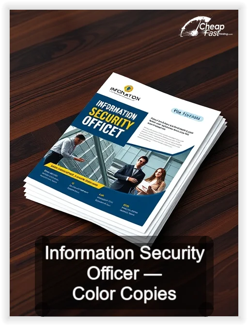 Information Security Officer business card design sample
