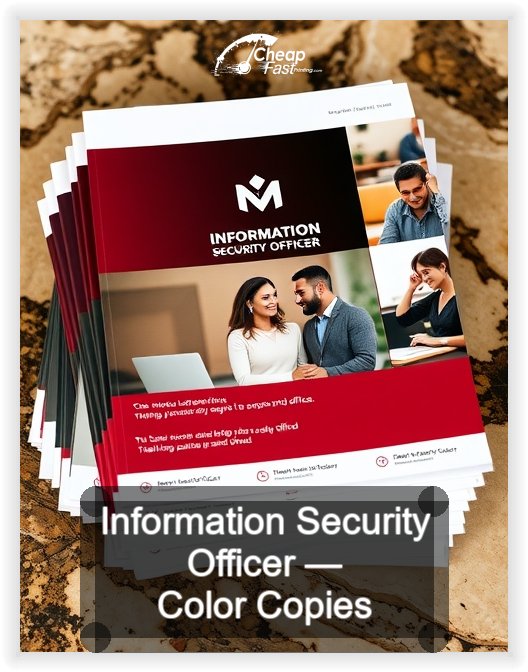 Information Security Officer business card design sample