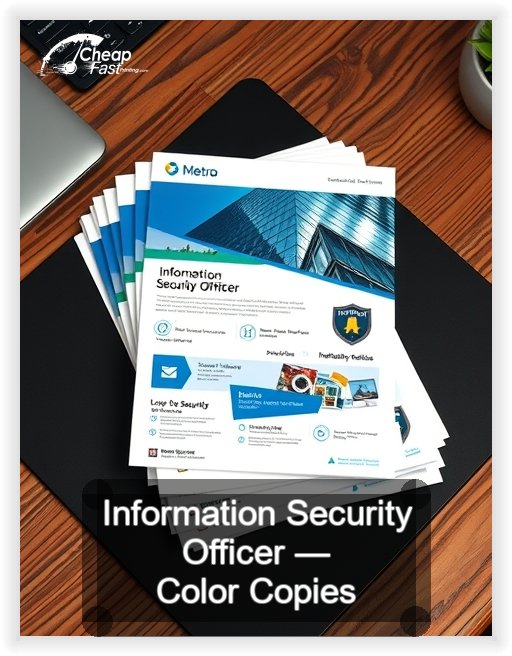 Information Security Officer business card design sample