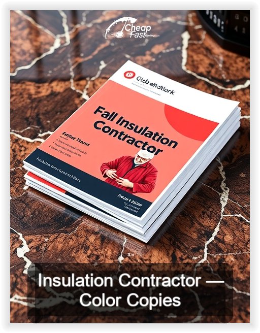 Insulation Contractor business card design sample