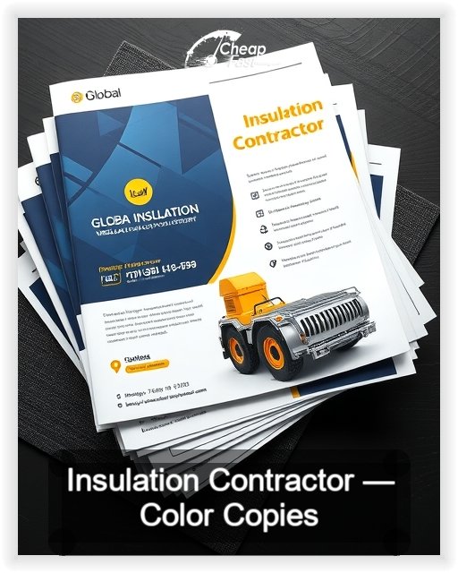 Insulation Contractor business card design sample