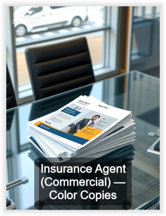 Insurance Agent Commercial business card design sample