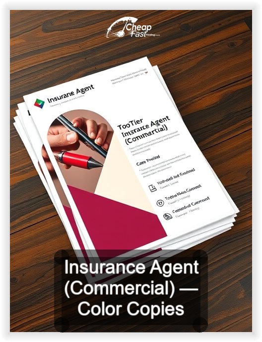 Insurance Agent Commercial business card design sample