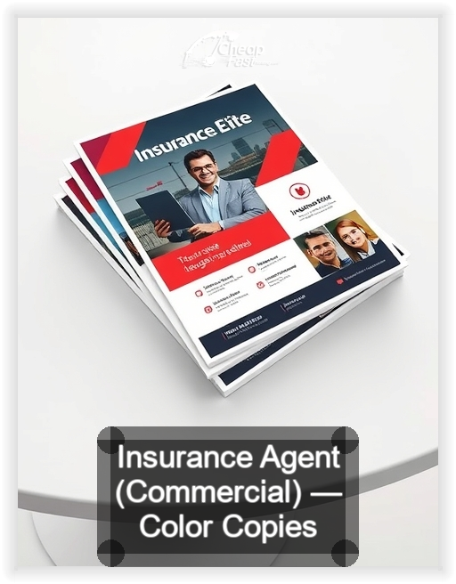 Insurance Agent Commercial business card design sample