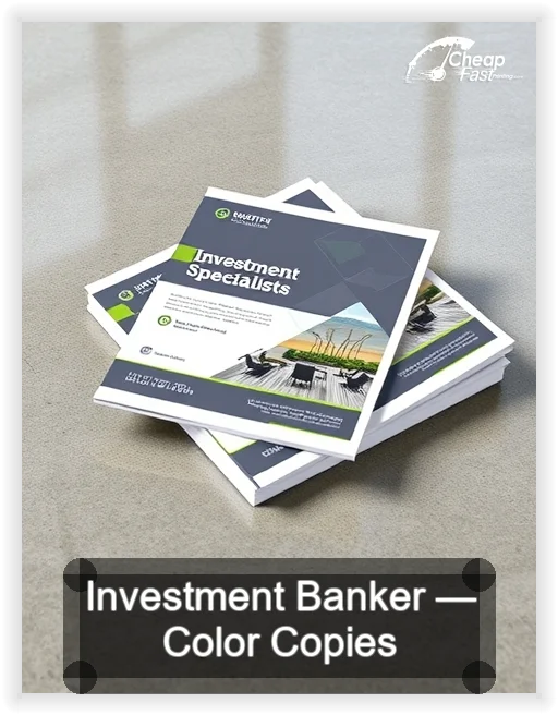 Investment Banker business card design sample