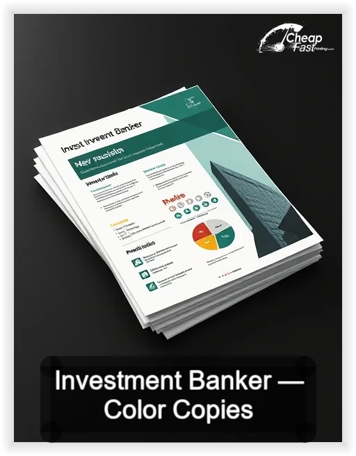 Investment Banker business card design sample
