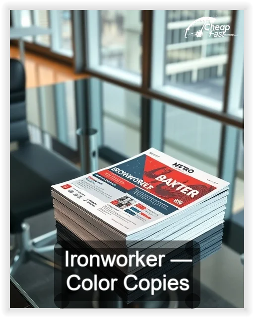 Ironworker business card design sample