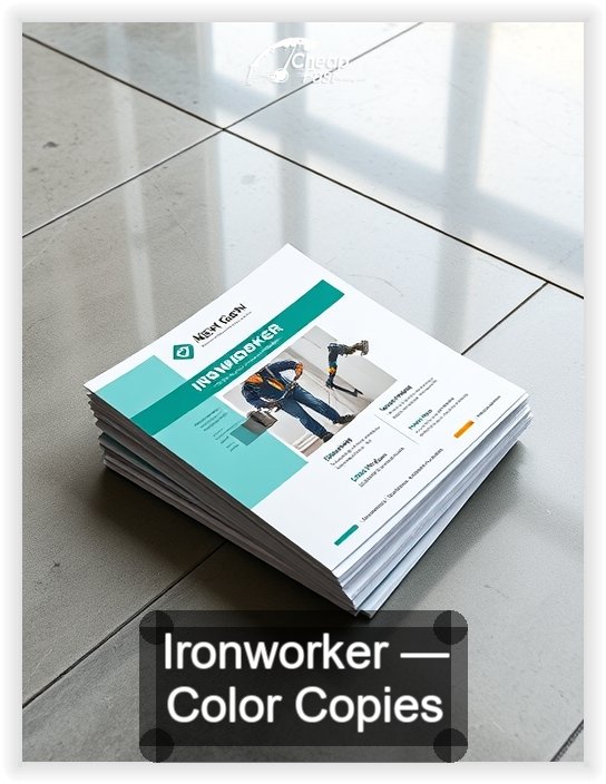 Ironworker business card design sample