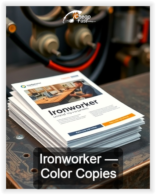 Ironworker business card design sample