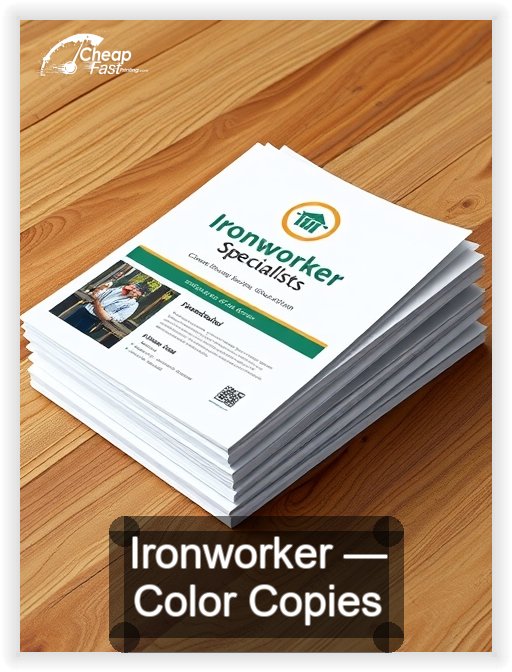 Ironworker business card design sample