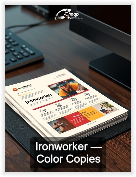 Ironworker business card design sample
