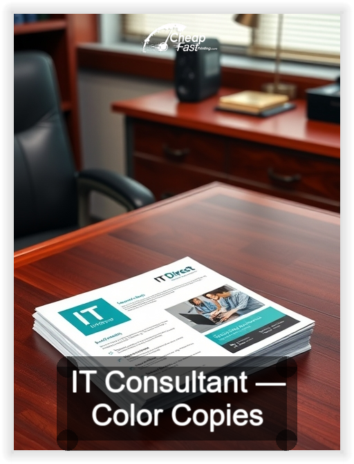 It Consultant business card design sample