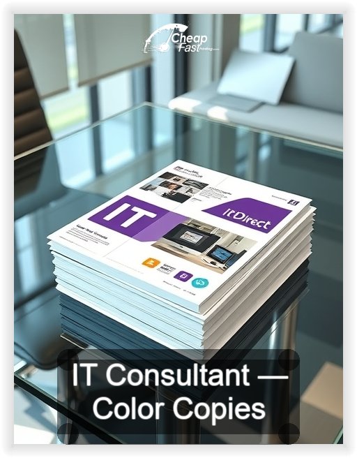 It Consultant business card design sample