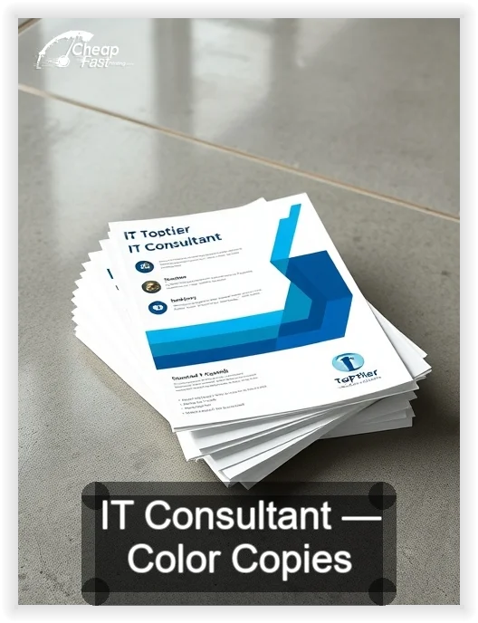 It Consultant business card design sample