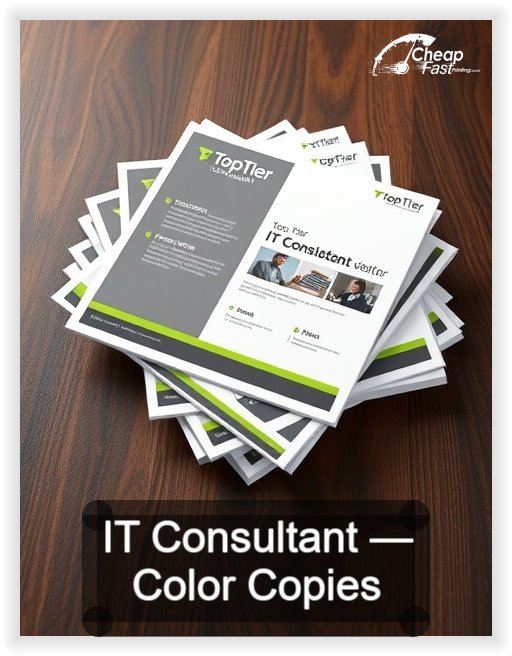 It Consultant business card design sample