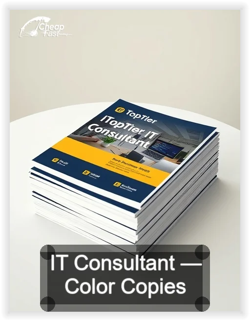 It Consultant business card design sample