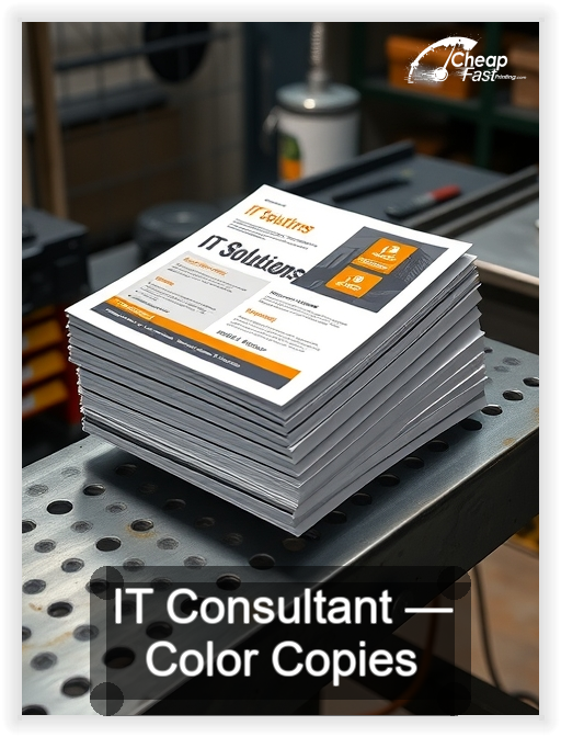 It Consultant business card design sample