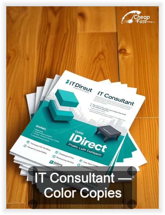 It Consultant business card design sample