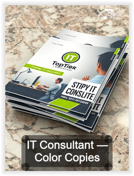 It Consultant business card design sample