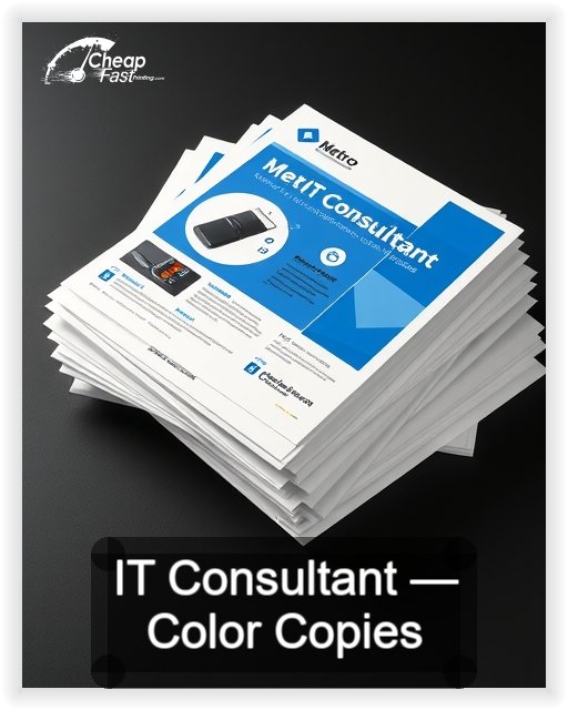 It Consultant business card design sample