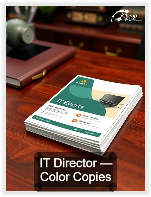 It Director business card design sample