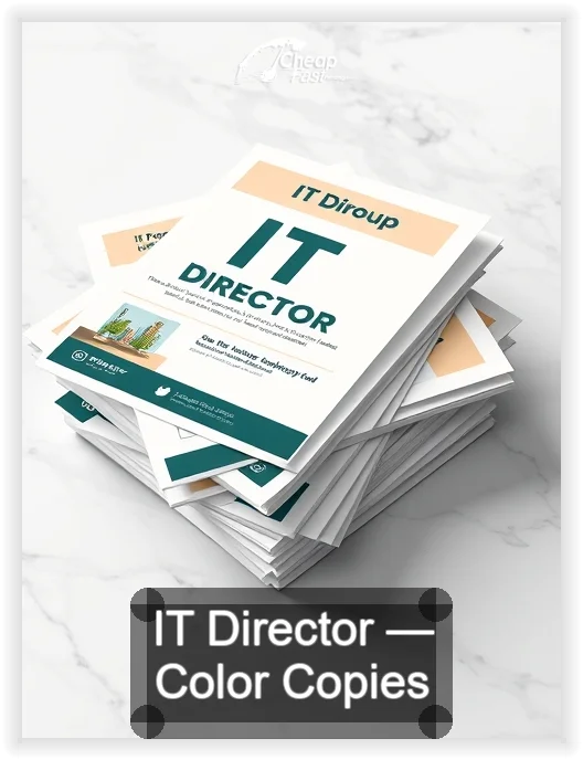 It Director business card design sample