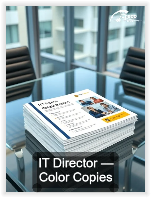 It Director business card design sample