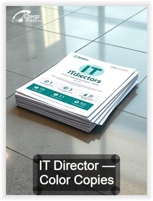 It Director business card design sample