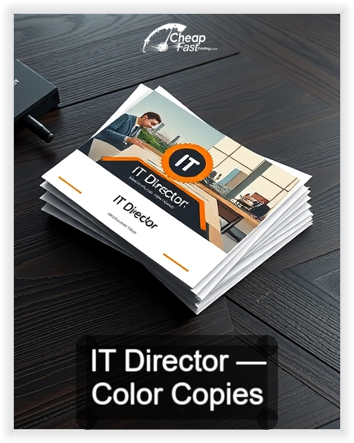 It Director business card design sample