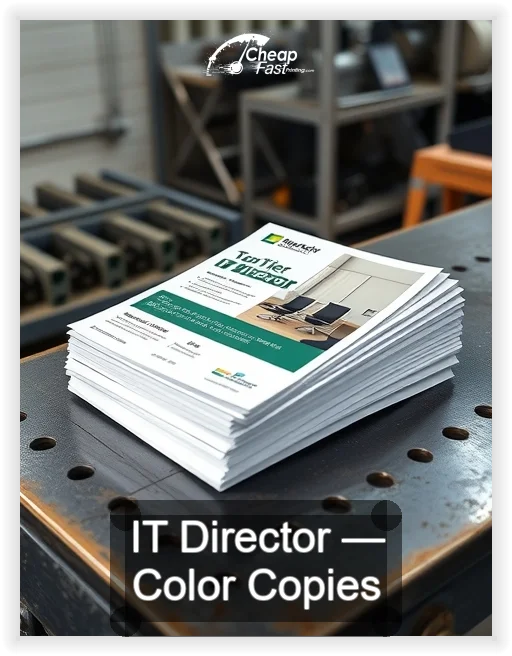 It Director business card design sample