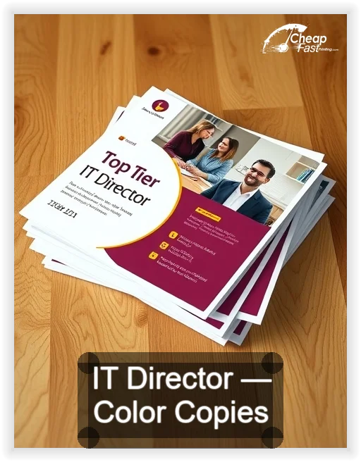 It Director business card design sample