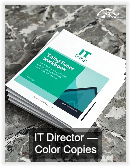 It Director business card design sample