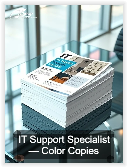 It Support Specialist business card design sample