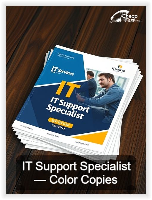 It Support Specialist business card design sample