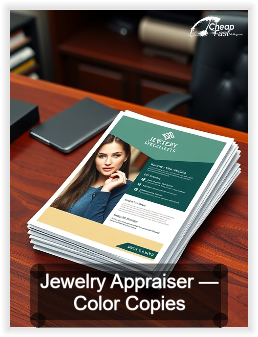 Jewelry Appraiser business card design sample