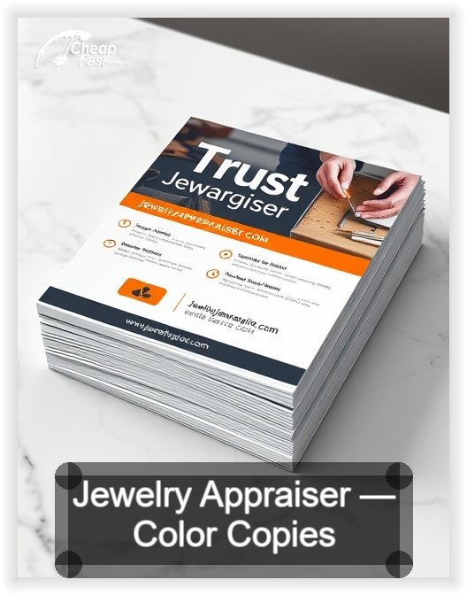 Jewelry Appraiser business card design sample