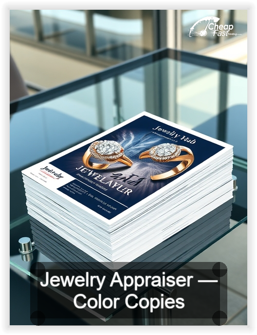 Jewelry Appraiser business card design sample