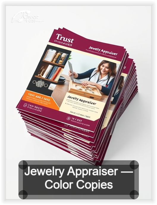 Jewelry Appraiser business card design sample