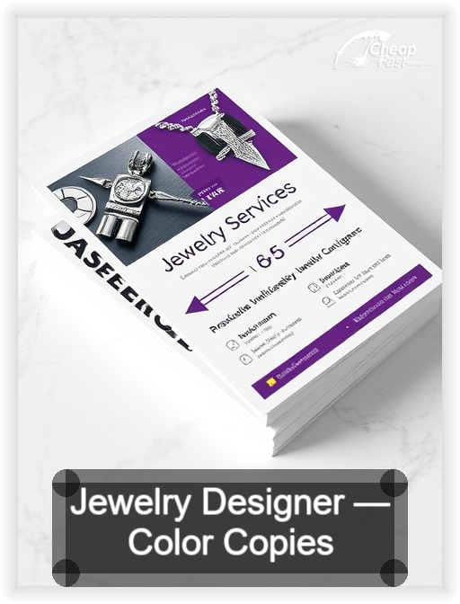 Jewelry Designer business card design sample
