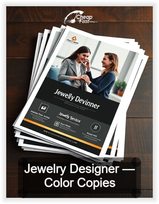 Jewelry Designer business card design sample