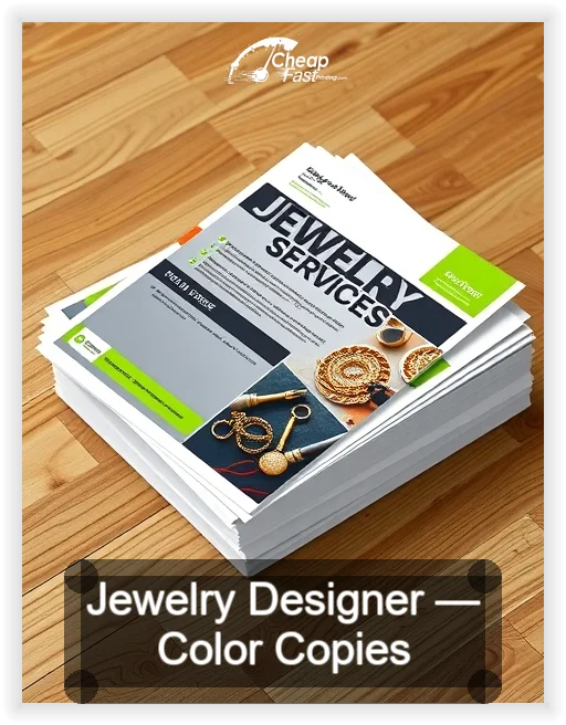 Jewelry Designer business card design sample