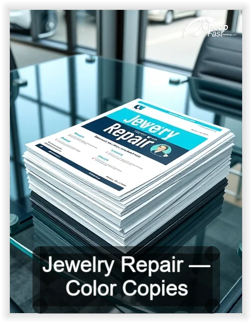Jewelry Repair business card design sample