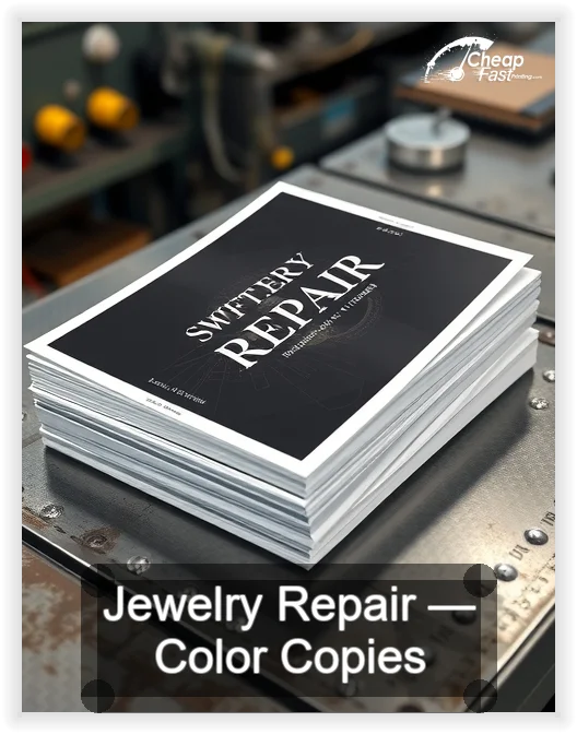 Jewelry Repair business card design sample