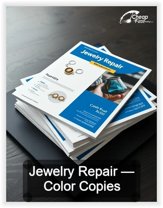 Jewelry Repair business card design sample