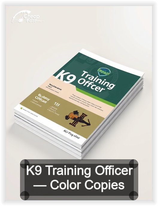 K9 Training Officer business card design sample