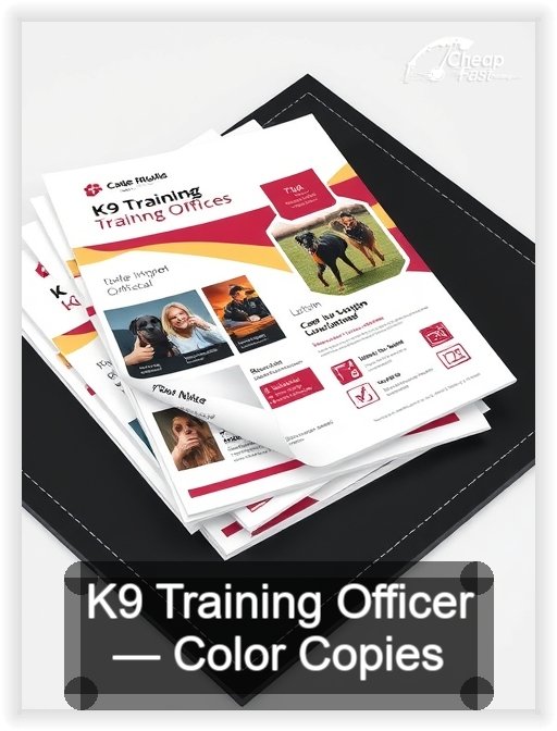 K9 Training Officer business card design sample