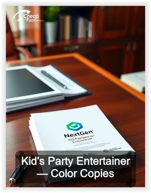 Kid S Party Entertainer business card design sample