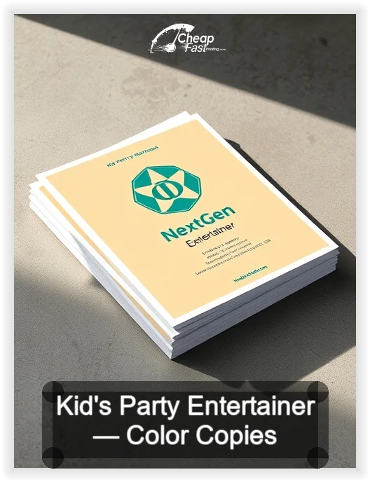 Kid S Party Entertainer business card design sample
